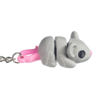 Mysz szara - brelok do kluczy